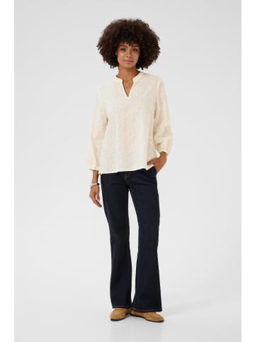 CULTURE Langarm-Bluse CUnedia Relaxed fit in Whitecap