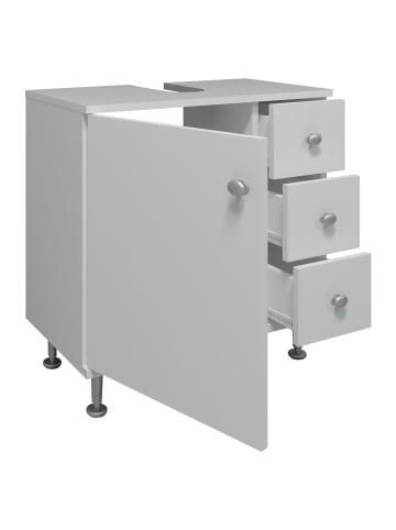 VCM  Holz Badmöbel Badunterschrank Schublade Nilosi M in Weiß