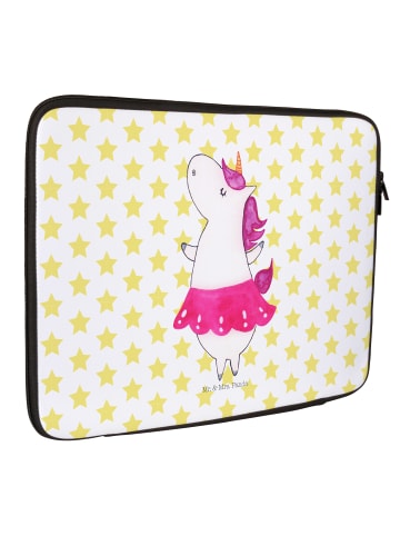 Mr. & Mrs. Panda Notebook Tasche Einhorn Ballerina ohne Spruch in Weiß