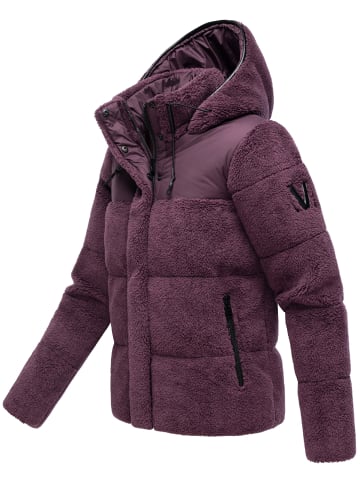 Marikoo Kapuzenplüschjacke Kaguraa 16 in Aubergine