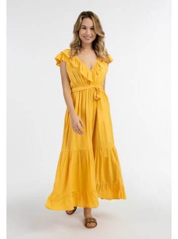 IZIA Damen Maxikleid in Gelb