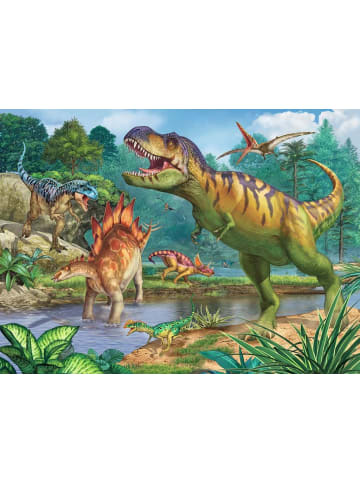 Ravensburger Puzzle 100 Teile Kinderpuzzle 100 XXL Teile - Welt der Dinosaurier Ab 6 Jahre in bunt