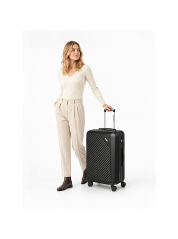 Check.In Paradise 2.0 4 Rollen Trolley M 68 cm mit Dehnfalte black