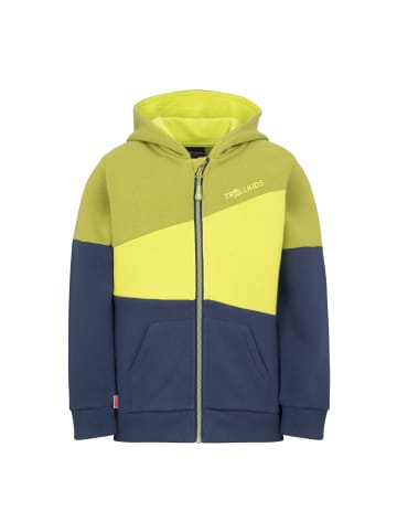 Trollkids Sweatjacke Alesund in green lizard