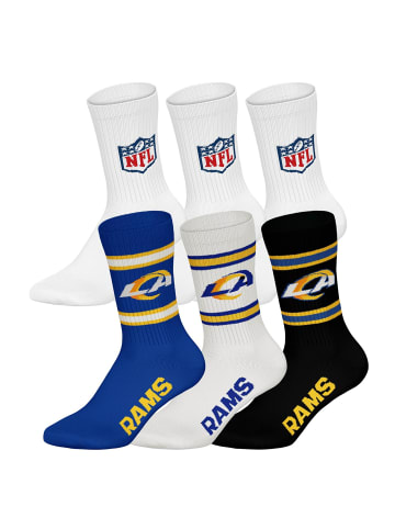 NFL Socken 6er Pack in LA Rams/Weiß