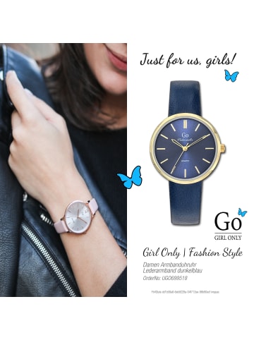 Girl Only Armbanduhr-Analog dunkelblau mittel (ca. 34mm) Girl Only Mademoiselle