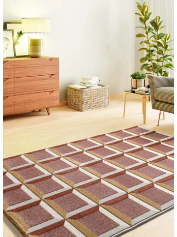 Atticgo Kurzflor-Teppich AMARA in kupfer