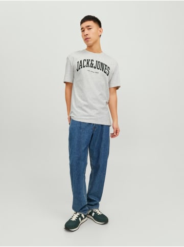 Jack & Jones 2-er Set Logo T-Shirt Kurzarm Basic Shirt JJELOGO in Weiß-2