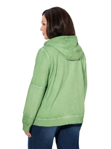 Ulla Popken Sweatjacke in apfelgrün