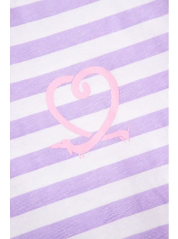 MOKIDA Baumwoll-t-shirt mit kurzen Ärmeln in violett