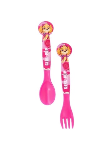 Paw Patrol Paw Patrol Kinderbesteck Löffel und Gabel für Kinder in Pink