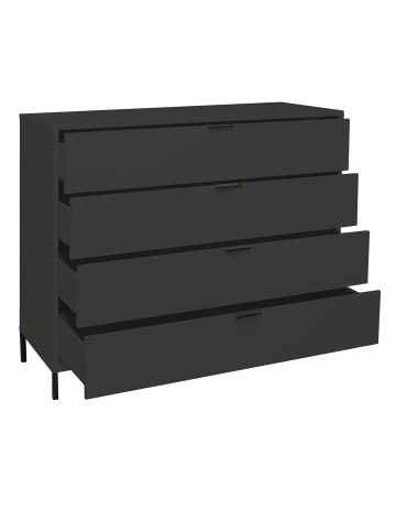 58 aufm Kessel KOMMODE Erna 119x45x102 Anthrazit matt Lack
