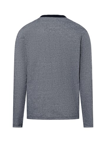 Nils Sundström Langarmshirt in marine weiß