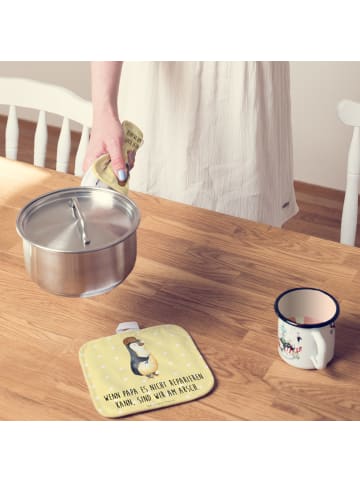 Mr. & Mrs. Panda Topflappen Lustig Wenn Papa es nicht reparieren... in Gelb Pastell