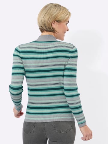 WITT WEIDEN Streifenpullover in salbei-petrol-geringelt