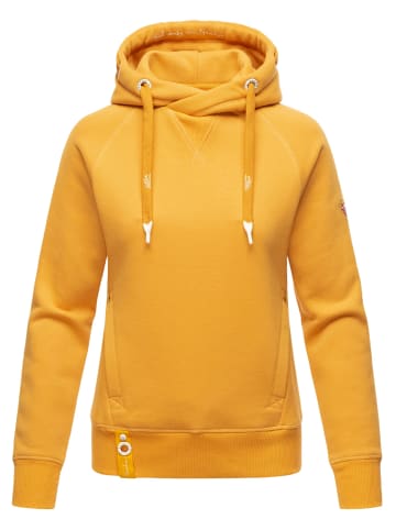 Navahoo Kapuzensweatshirt Liebesmäuschen in Mid Yellow