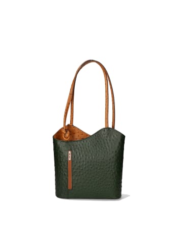 FELIPA Handtasche in Grün Cognac