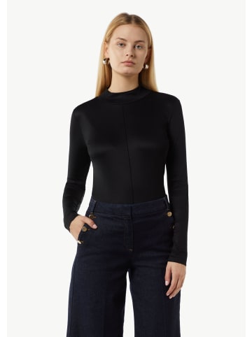 comma T-Shirt langarm in Schwarz