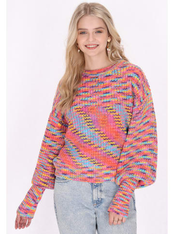 IZIA Damen Pullover in Pink Mehrfarbig