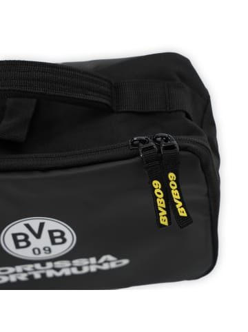 BVB BVB Kulturbeutel schwarz mit Logo in schwarz