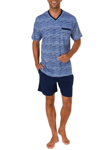 NORMANN Pyjama Shorty Schlafanzug kurzarm - 46342 in grau