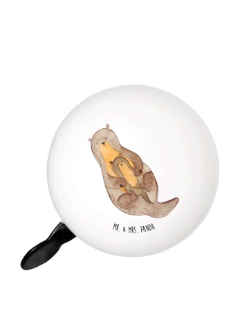 Mr. & Mrs. Panda Fahrrad Klingel Otter Kind ohne Spruch in Weiß