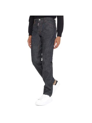 Dsquared² Blau Baumwolle Straight-Leg Jeans