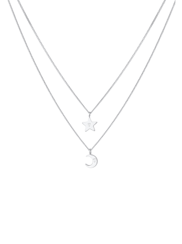 Elli Halskette 925 Sterling Silber Sterne, Astro, Stern in Silber