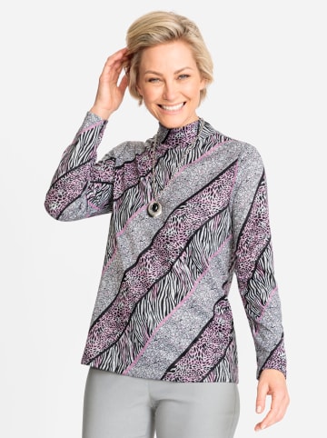 WITT WEIDEN Winter-Shirt in orchidee-schwarz-bedruckt
