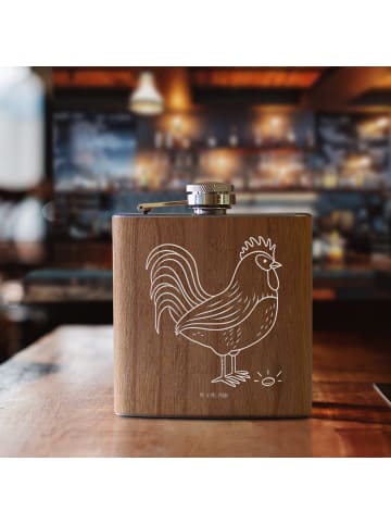 Mr. & Mrs. Panda Flachmann Hahn Korn ohne Spruch in Braun