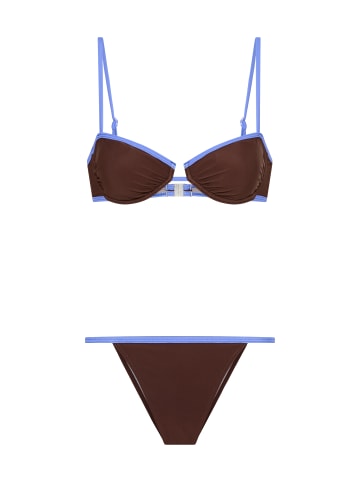 LSCN BY LASCANA Bügel-Bikini in brown-blue