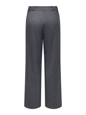 JDY Hose mit weitem Beinschnitt in Dark Grey Melange