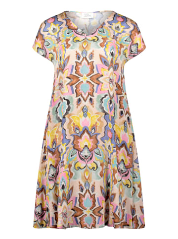 Vera Mont Sommerkleid mit überschnittenen Ärmeln in Blue/Yellow