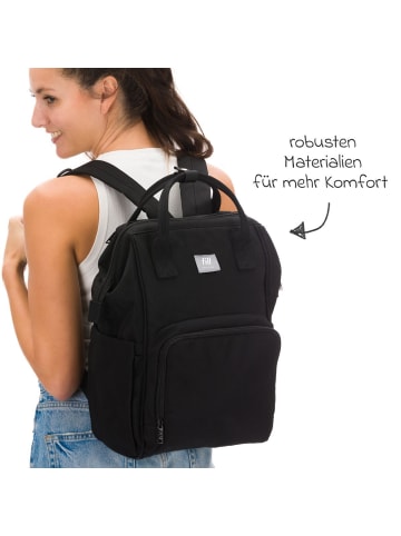 fillikid Wickelrucksack Barcelona im modernen Design in schwarz