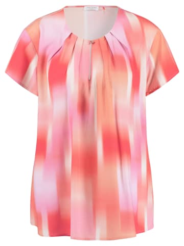 Gerry Weber Bluse Kurzarm in Lila/Pink Druck