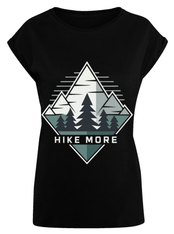 F4NT4STIC Extended Shoulder T-Shirt Hike More Mountains in schwarz