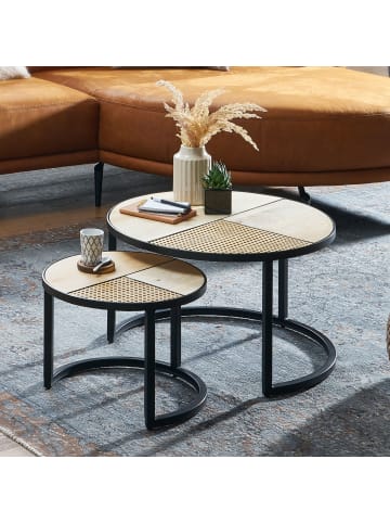 FineBuy Couchtisch in Braun / Mango / 60x60x0