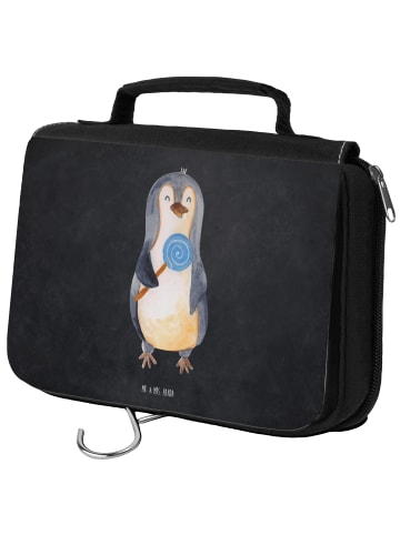 Mr. & Mrs. Panda Kulturtasche Pinguin Lolli ohne Spruch in Kreidetafel
