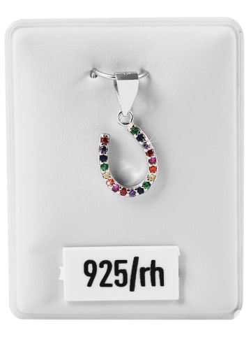 Adeliás Damen Anhänger aus 925 Silber mit Zirkonia in silber