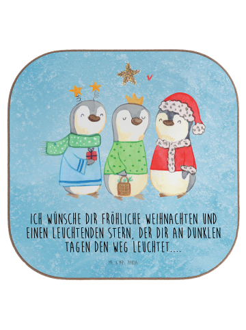 Mr. & Mrs. Panda Untersetzer Winterzeit Heilige drei Könige mit ... in Eisblau