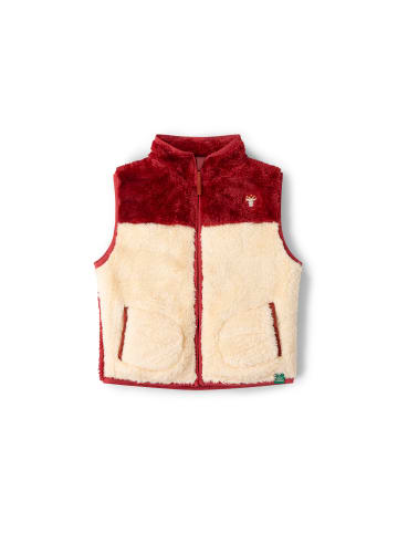 Wärmende Fleece-Weste aus recyceltem Material mit Reißverschluss in Lila