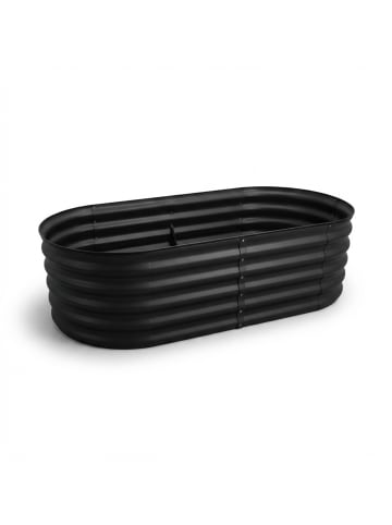 relaxdays Hochbeet in Schwarz - (B)150 x (H)45 x (T)60 cm