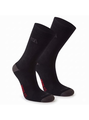 Craghoppers Trekkingsocken / Wandersocken NosiLife TwinPck in Schwarz