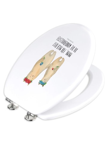 Mr. & Mrs. Panda Klodeckel Bären mit Blumenkranz mit Spruch in Weiß