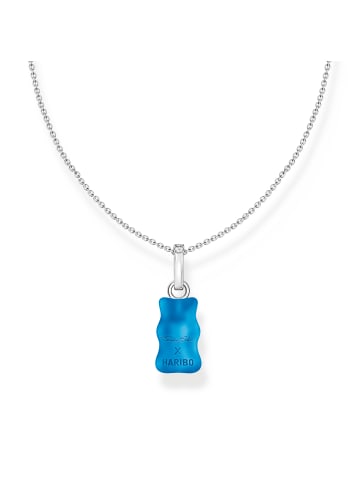 Thomas Sabo Kette Mit Goldbär Blau in silber, blau, weiß