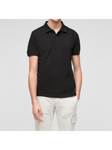 S. Oliver Poloshirts 2er Pack in Schwarz