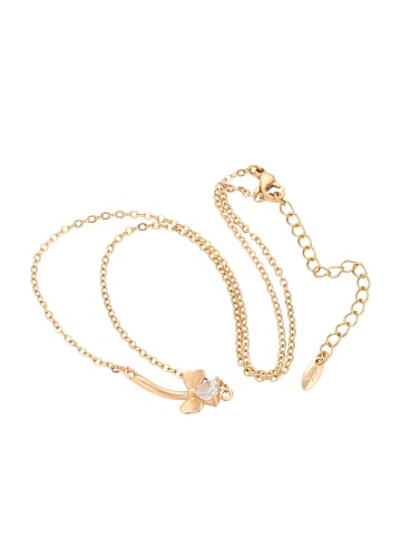 faina Women Charm Necklace in Rose Gold