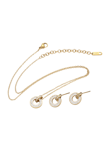 NAEMI Women Jewelry Set in Gold White