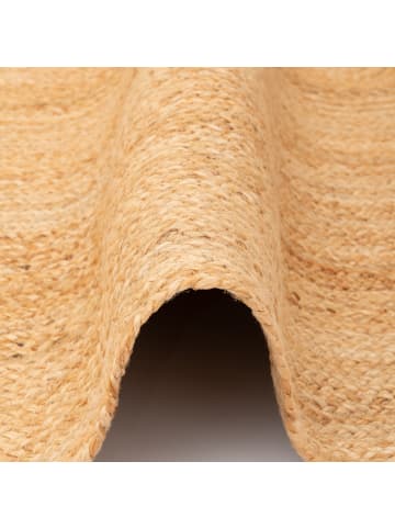 Pergamon Naturfaser Teppich Jute Salsa Natur Uni in Beige