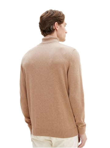 Tom Tailor Pullover BASIC TURTLENECK in Braun